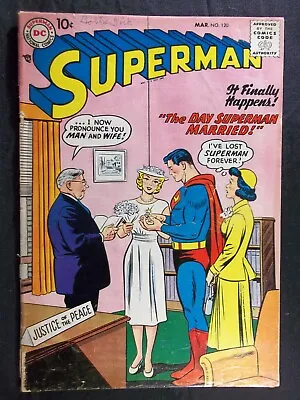 Buy Superman #120 GD 2.0 Vintage DC Comics 1958 • 71.25£