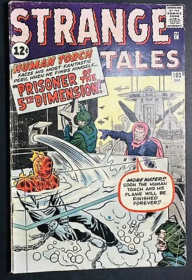 Buy Strange Tales #103 Marvel Comics 1962 With The Human Torch  By Jack Kirby ! • 79.62£