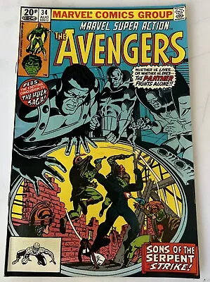 Buy Marvel Super Action Starring The Avengers #34 1981 Marvel Comics • 7.95£