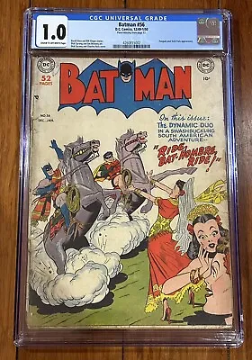 Buy Batman 56 CGC 1.0 - PENGUIN And Vicki Vale Appearance - Golden Age Issue • 403.76£