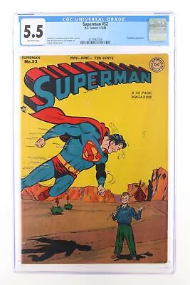 Buy Superman #52 - D.C. Comics 1948 CGC 5.5 Prankster Appearance. • 396.38£