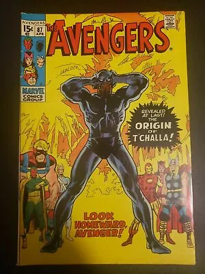 Buy Avengers #87, FN/VF 7.0, Origin Of The Black Panther • 72.39£