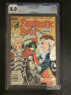 Buy  Fantastic Four #273 CGC 8.0 - Classic 1984 Marvel Key Issue • 27.66£