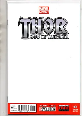 Buy THOR GOD OF THUNDER #1 Gorr 1st Mention Blank Sketch VARIANT 2012 • 10.72£