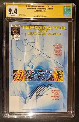 Buy Terminator: The Burning Earth #1 CGC SS 9.4 Alex Ross Signed 1st Published Art • 119.49£