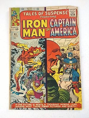 Buy Tales Of Suspense #66 Captain America Iron Man 1965 Marvel 1st Red Skull/Origin • 19.79£
