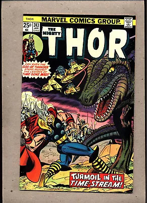 Buy Mighty Thor #243_jan 1976_very Fine+_ Turmoil In The Time Stream _bronze Age! • 0.99£