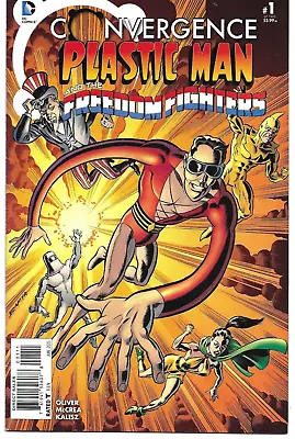 Buy Convergence PLASTIC MAN & FREEDOM FIGHTERS - No. 1 (2015) VARIANT 'Main' COVER • 2.50£