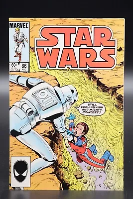 Buy Star Wars (1977) #86 1st Print Bob McLeod Princess Leia Cover & Art Stradley VF- • 4£