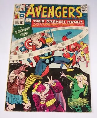 Buy Avengers 7 GD Enchantress Thor Iron Man Zemo Marvel Silver Age 1964 Stan Lee • 47.96£