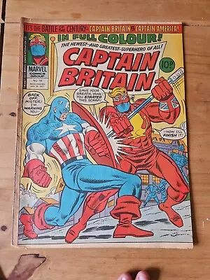 Buy Captain Britain Vintage Comic Book Issue No.16 • 2.50£