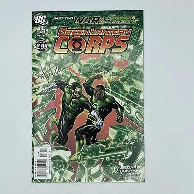Buy Green Lantern Corps #58 DC Comics 2011 Signed By Tyler Kirkham COA Included • 63.93£