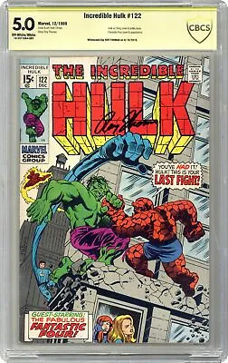 Buy Incredible Hulk #122 CBCS 5.0 SS Roy Thomas 1969 18-3311DA4-083 • 106.43£