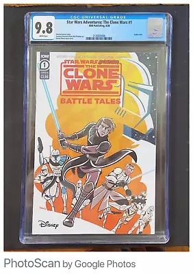 Buy Star Wars Adventures: The Clone Wars Battle Tales #1 IDW 2020 CGC 9.8 • 98.83£