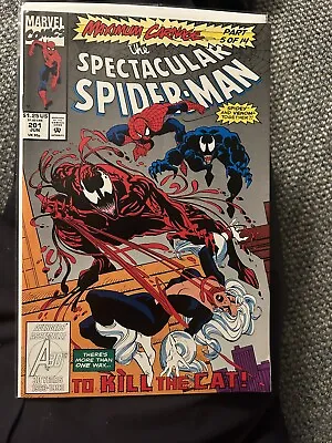 Buy Spectacular Spider-man #201 Marvel Comics 1st Print Maximum Carnage Venom Nm • 9.46£