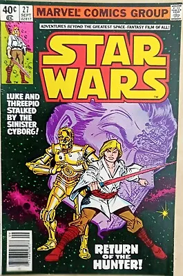 Buy Star Wars #27- FN- (5.5) - Marvel 1979 - 40 Cents Copy - Luke Skywalker App • 6.99£