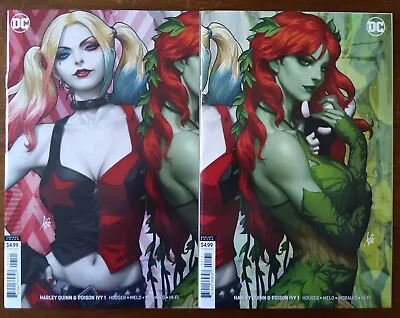 Buy Harley Quinn & Poison Ivy #1 - Lot Of 2! Sexy ArtGerm Variant Batman Joker 2019 • 31.86£