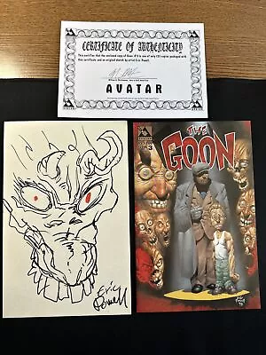 Buy Goon #3 W/ Original Art Sketch Signed Avatar Press 1999 1st Print Eric Powell VF • 159.83£