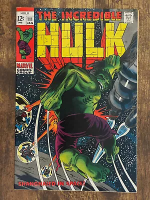Buy Incredible Hulk #111 - STUNNING NEAR MINT 9.0 VF/NM - 1st App Galaxy Master • 32.78£