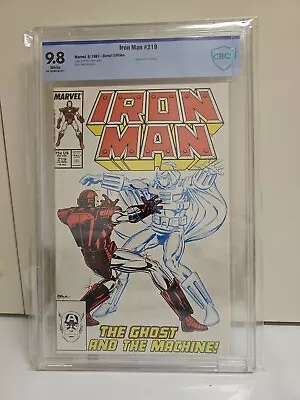 Buy IRON MAN #219 - CBCS 9.8 - White Pages - 1st Appearance Of Ghost • 159.10£