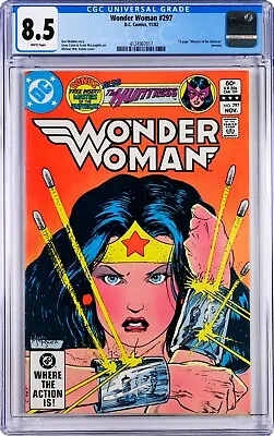 Buy Wonder Woman #297 CGC 8.5 (Nov 1982, DC) 1st Blackwing, Masters Universe Preview • 40.18£