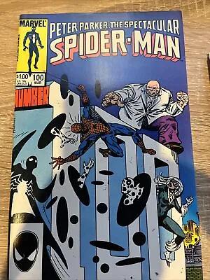 Buy Spectacular Spider-Man #100 Spidey VS The Spot & Kingpin 1984 Marvel Comics NM • 15.77£