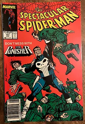 Buy Spectacular Spider-Man #141 Vs Punisher Frank Castle Peter Parker Newsstand 1988 • 7.90£