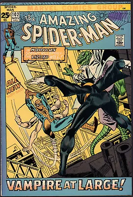 Buy Amazing Spider-Man #102 - 2nd App Of Morbius (4.0 Fading) 1971 • 79.33£