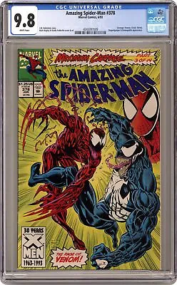Buy Amazing Spider-Man #378 CGC 9.8 1993 4045097009 • 125.79£