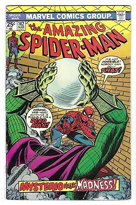 Buy The AMAZING SPIDER-MAN #142 MARVEL COMIC BOOK Mysterio 1st Gwen Stacy Clone 1975 • 55.96£