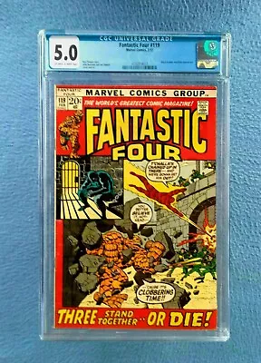 Buy Fantastic Four #119 Cgc 5.0 Vg/fine Off-white/white Pages Marvel Comics • 28.08£