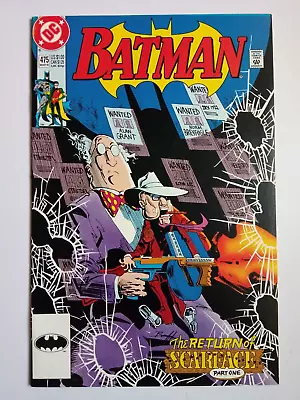 Buy BATMAN #475, VFN, Alan Grant, 'The Return Of Scarface', 1992, DC Comics. • 7.95£