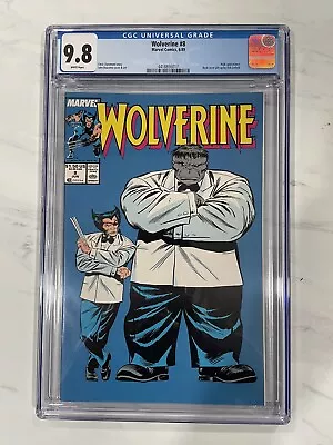Buy Wolverine 8 CGC 9.8 White Pages Hulk Mr Fix It 1989 • 274.05£