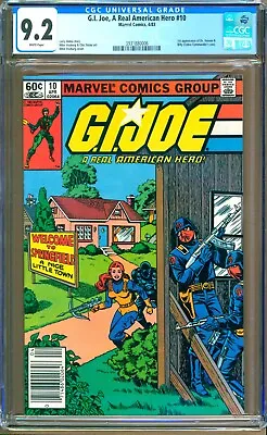 Buy G. I. Joe, A Real American Hero #10 (1983) CGC 9.2  WP  Hama  NEWSSTAND  • 55.18£