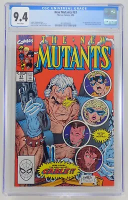 Buy NEW MUTANTS # 87 1ST CABLE 1ST PRINT CGC 9.4 WITH WHITE PAGES (Nathan Summers) • 215.86£