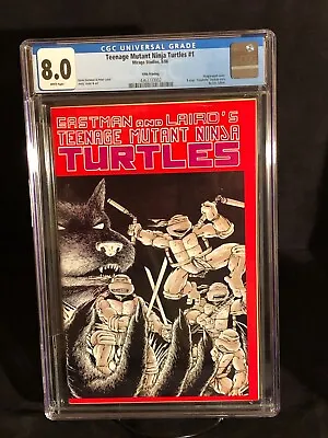 Buy Teenage Mutant Ninja Turtles #1, 5th Printing 1988, CGC 8.0 Extremely Rare. • 98.83£