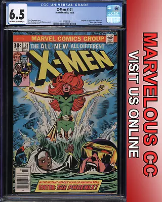 Buy 1976 Marvel X-Men 101 Phoenix 1st Appearance Origin Newsstand Juggernaut CGC 6.5 • 377.73£