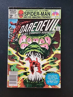 Buy Marvel Comics Daredevil #177 December 1981 Frank Miller Cover • 4.80£