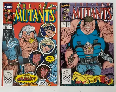 Buy The New Mutants #87 & #88 - 1st & 2nd App Of Cable - 1st Print - Marvel Comics • 80£