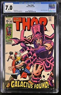 Buy 1969 Thor 168 CGC 7.0 Origin Of Galactus. • 150.39£