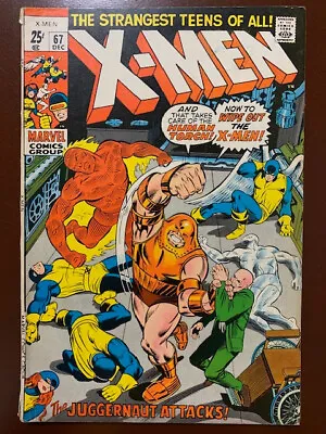 Buy X-men 67 Juggernaut Marvel Comics 1970 • 47.95£