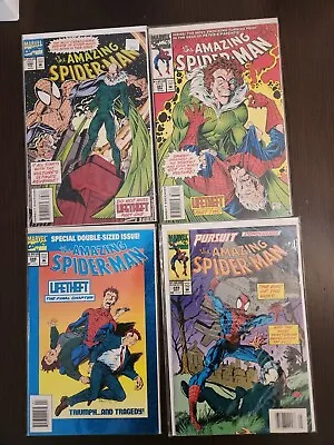 Buy VINTAGE 1994 The Amazing Spider-Man Comic #386-389 Lifetheft All Parts Full Run  • 17.34£