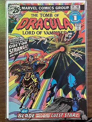 Buy Tomb Of Dracula #44  DR STRANGE  BATTLE! 1976 BLADE Appearence • 31.66£