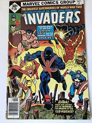 Buy Invaders #20 1977 Appearance Of Union Jack Ii Hitler Appearance Vg • 35.58£