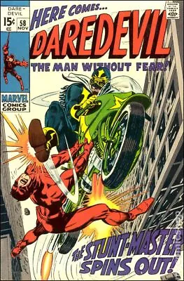 Buy Daredevil #58 VG- 3.5 1969 Stock Image • 11.06£