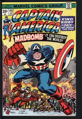 Buy Captain America #193 7.5 // Jack Kirby Art Begins Marvel 1976 • 40.16£