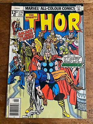 Buy Mighty Thor # 274  Marvel Comics 1978 Newsstand Uk Version + • 3.99£