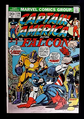 Buy Captain America #170 VF 8.5  1st Full App. Moonstone, Vintage Marvel Comics 1974 • 55.42£