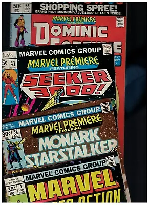 Buy Marvel Super Action 4 (marvel Boy), Marvel Premiere 32, 41, 56 (dominic Fortune) • 10.64£
