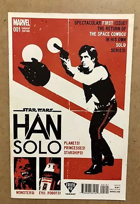 Buy Han Solo 1 (2016) - David Aja Fried Pie Poster Variant - Rare • 14.22£